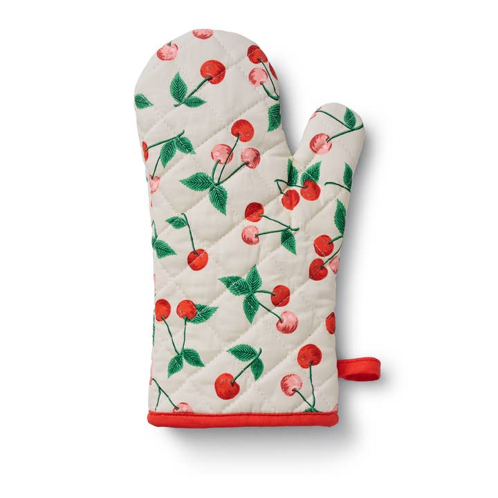 Rifle Paper Co Oven Mitt - Cherries