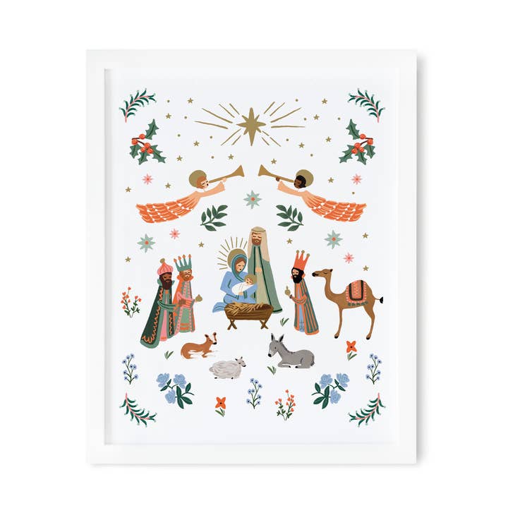 Rifle Paper Co 8x10 Art Print - Nativity