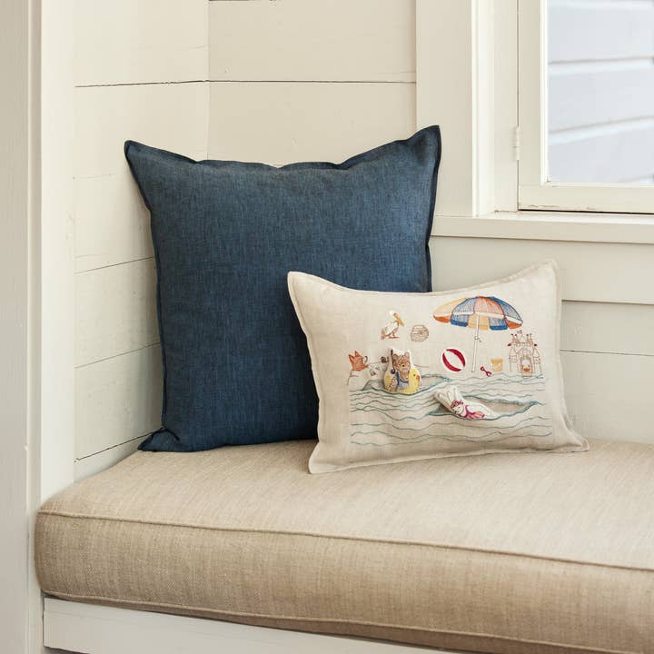Day At the Beach Pocket Pillow