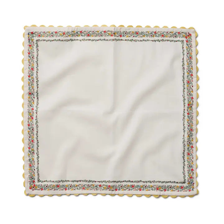 Rifle Paper Co Cotton Napkin Set - Rosette Stripe