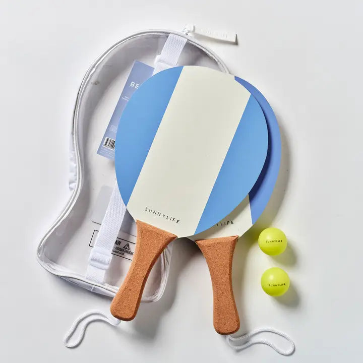 Vintage Beach Paddles - La Mer Med Blue