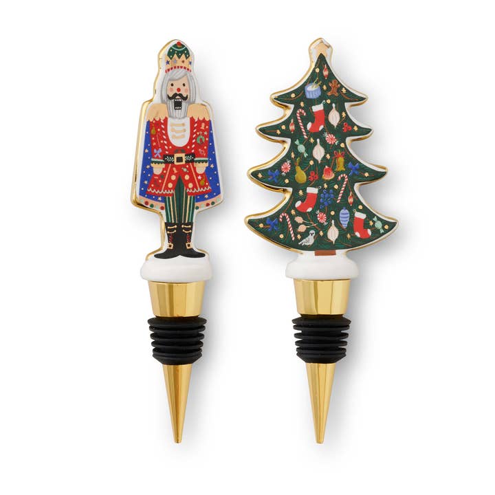 Rifle Paper Co Wine Stopper Set - Nutcracker