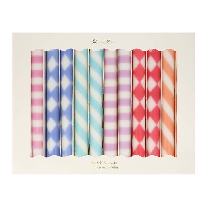 Patterned Table Candles