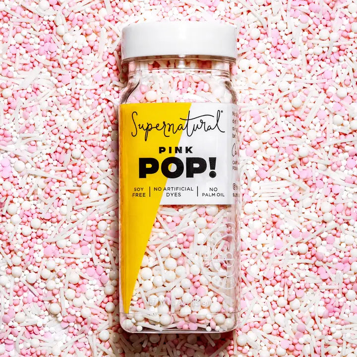 Dye-Free Nonpareils Sprinkles - Pink Pop!