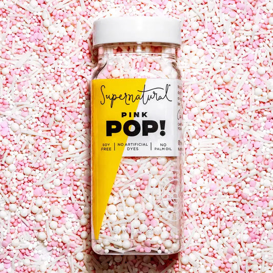 Dye-Free Nonpareils Sprinkles - Pink Pop!