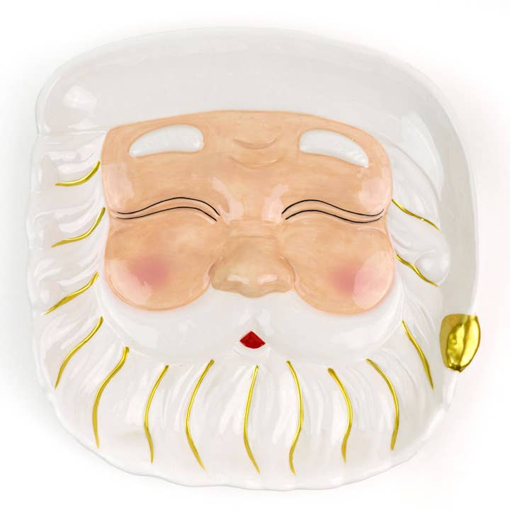 Santa Platter - White