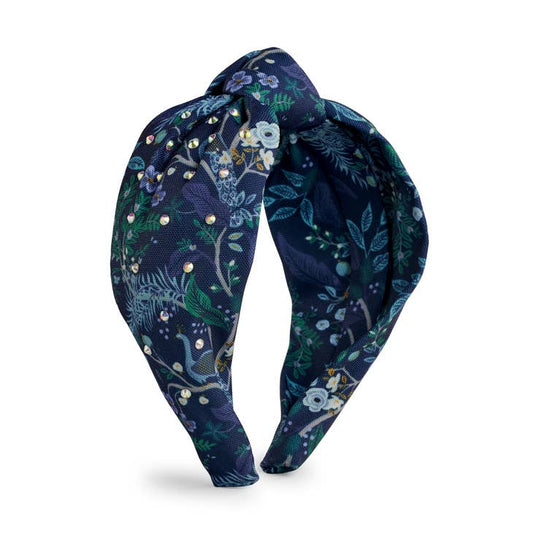Rifle Paper Co Knotted Headband - Peacock