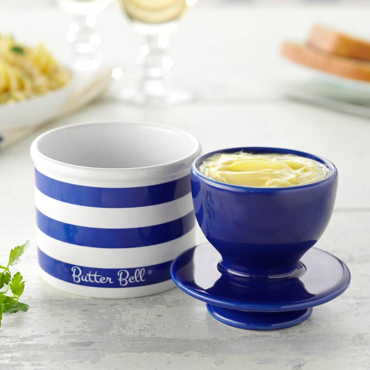 Butter Bell Crock - Nautical Blue