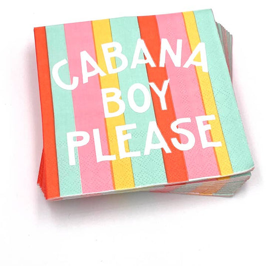 Cocktail Napkins - Cabana Boy Please