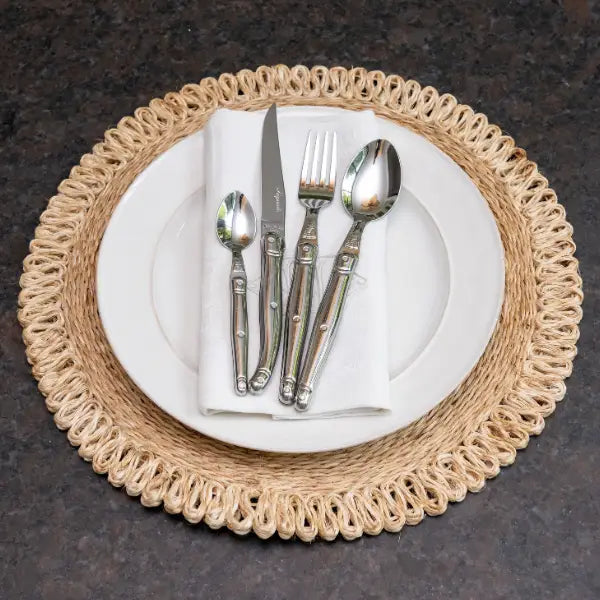 Jean Dubost 24 Pc Everyday Flatware Set - Stainless Steel