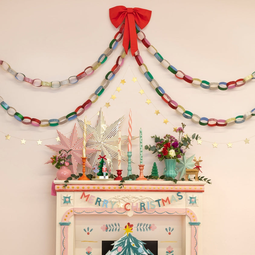 Glitter Paper Chains Set