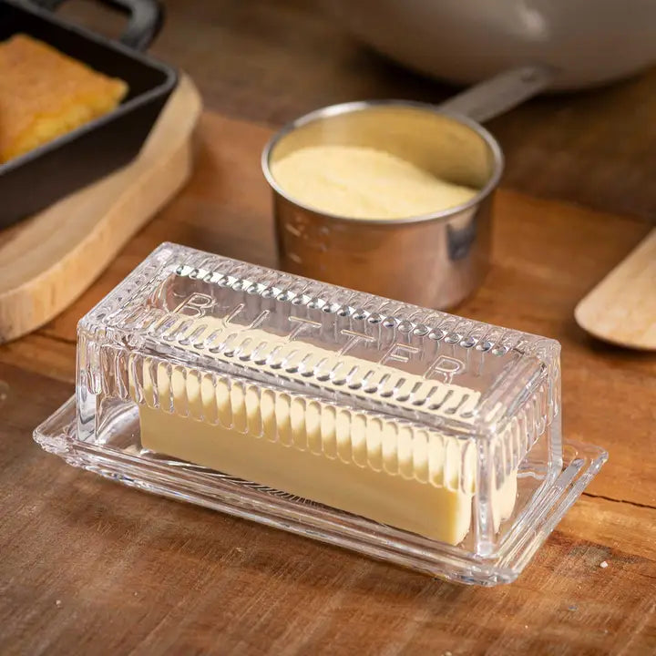 Embossed Butter Dish - Single