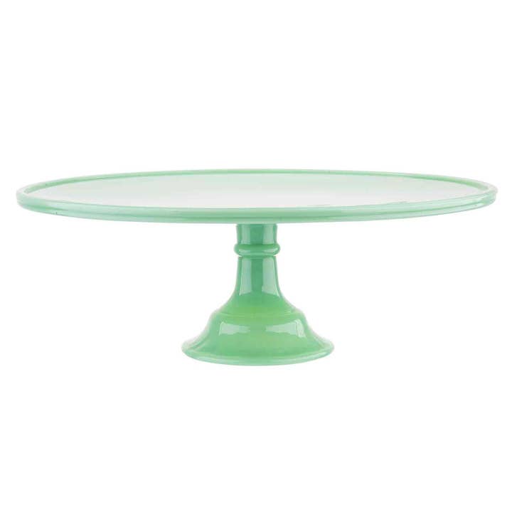 Jadeite Glass Cake Stand