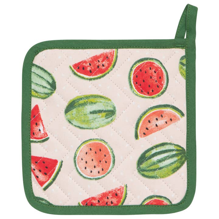 Pot Holder Oven Mitt Set - Watermelon