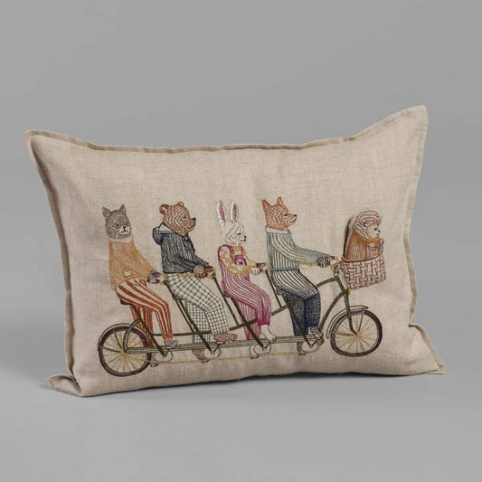 Tandem Bike Pocket Pillow