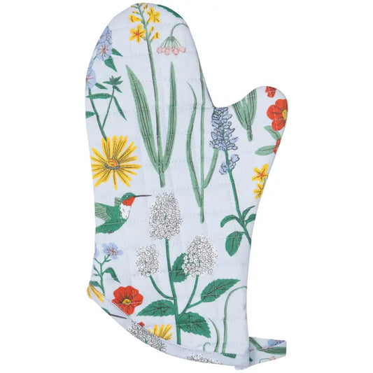 Pot Holder Oven Mitt Set - Hummingbird