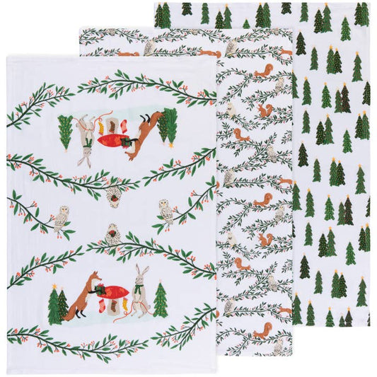 Floursack Dishtowel Set - Forest Fete