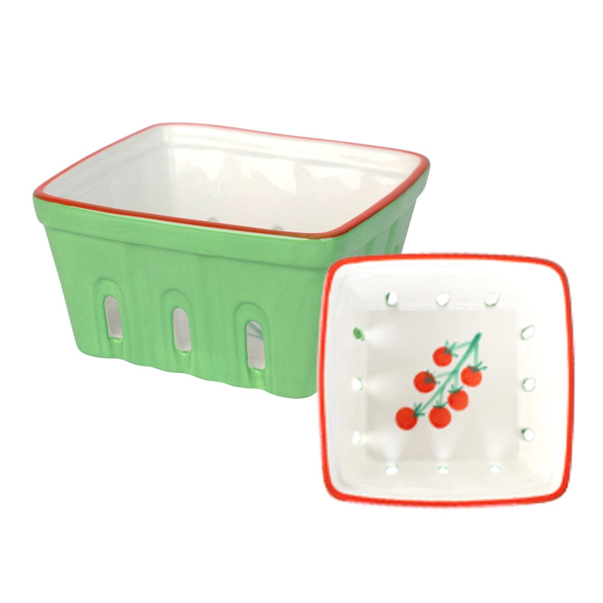Fruit Ceramic Berry Basket - Tomato