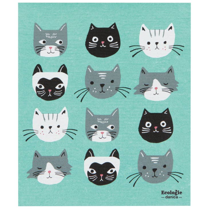 Swedish Dish Towel - Cat's Meow