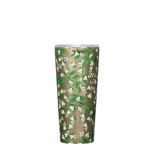 Rifle Paper Co x Corkcicle 24oz Tumbler - Mistletoe