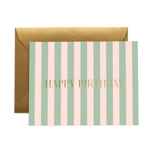 Rifle Paper Co Card - Cabana Stripe Birthday