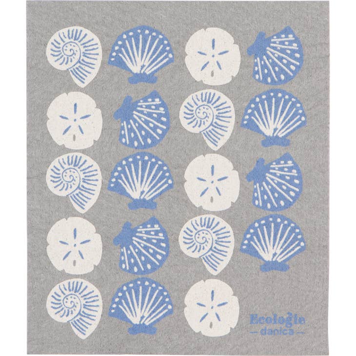 Swedish Dishcloth - Seaside Shells