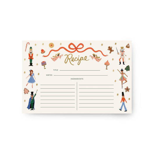 Rifle Paper Co Recipe Cards -  Nutcracker