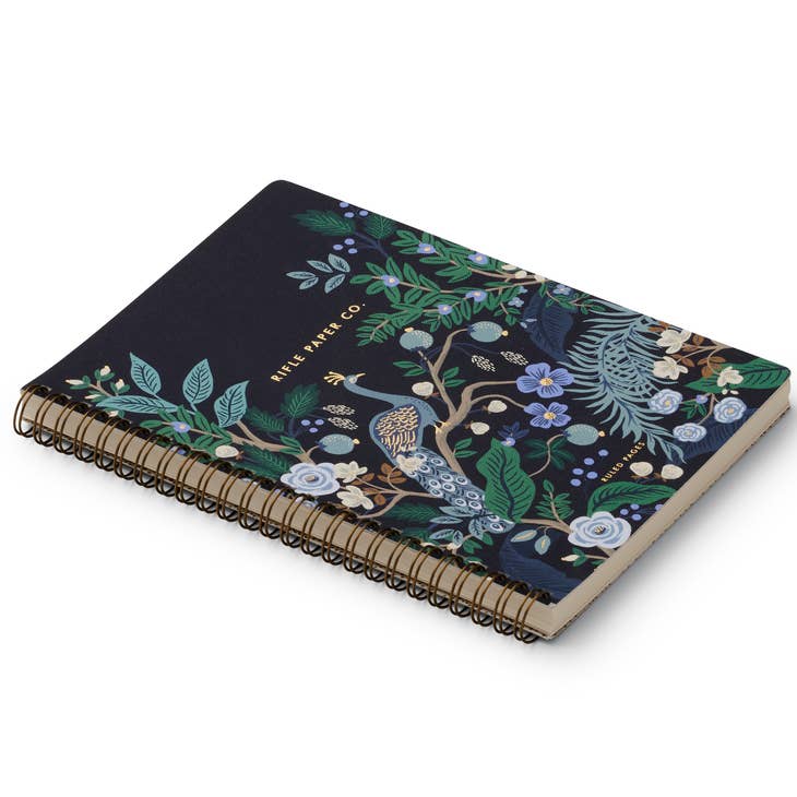 Rifle Paper Co Spiral Notebook - Peacock
