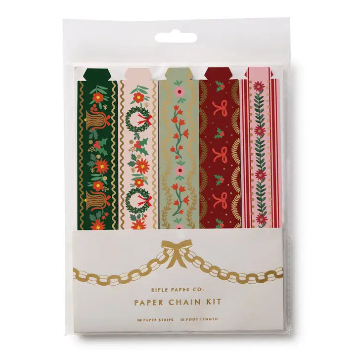 Rifle Paper Co Paper Chain Kit  - Holly Jolly