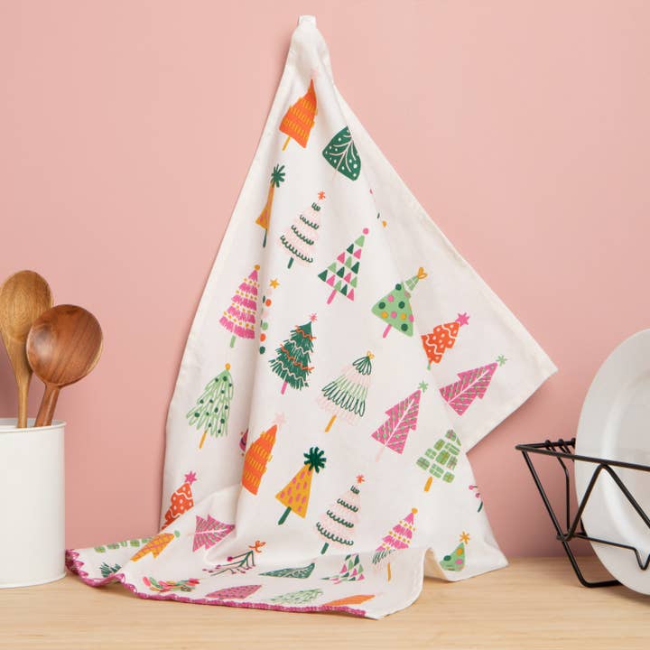 Glitzmas Christmas Decorative Tea Towel