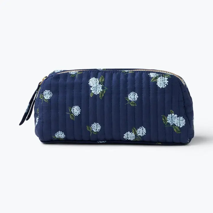 Rifle Paper Co Quilted Small Cosmetic Pouch - Ditsy Hydrangea