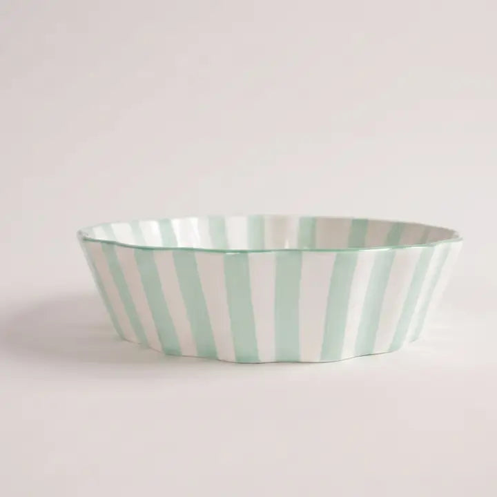 Kinsey Scallop Pie Plate - Green