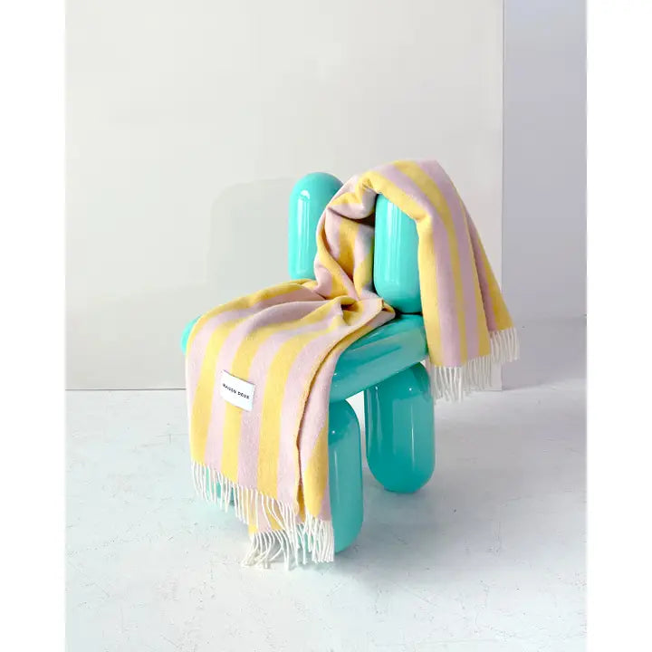 Candy Wrap Blanket -  Pink/Yellow