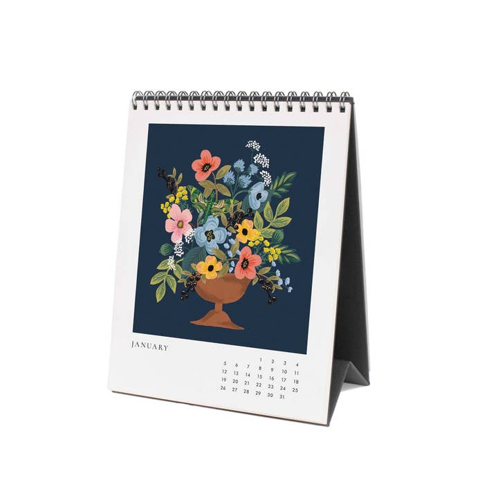 Rifle Paper Co 2025 Desk Calendar - Flower Studies