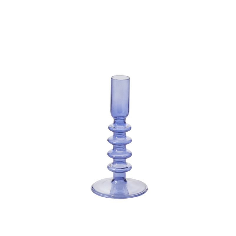 Short Malaga Candleholder - Blue