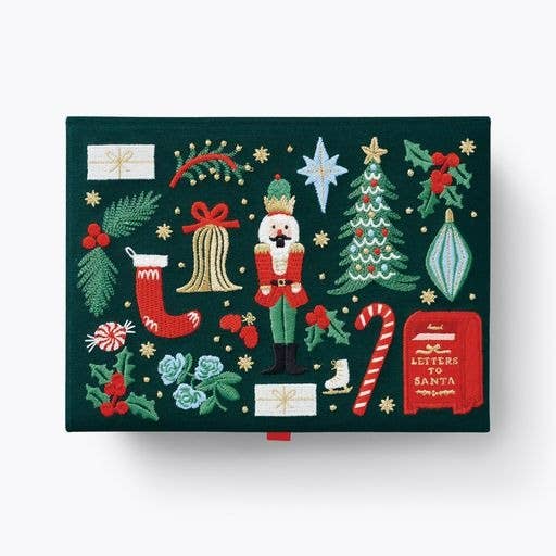 Rifle Paper Co Embroidered Keepsake Box - Holiday