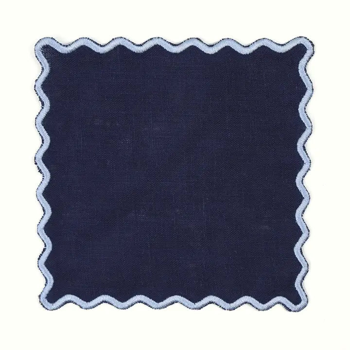 The Vivienne Cocktail Napkins - Navy