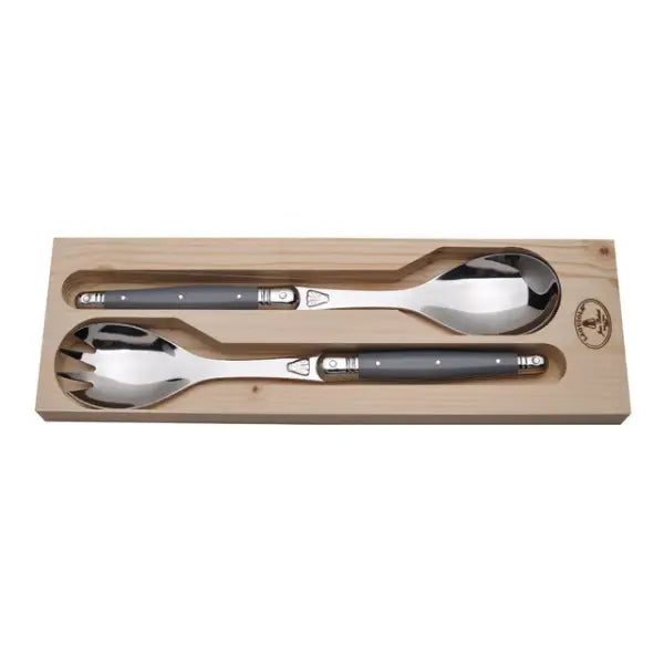 Jean Dubost Salad Serving Set - Gray