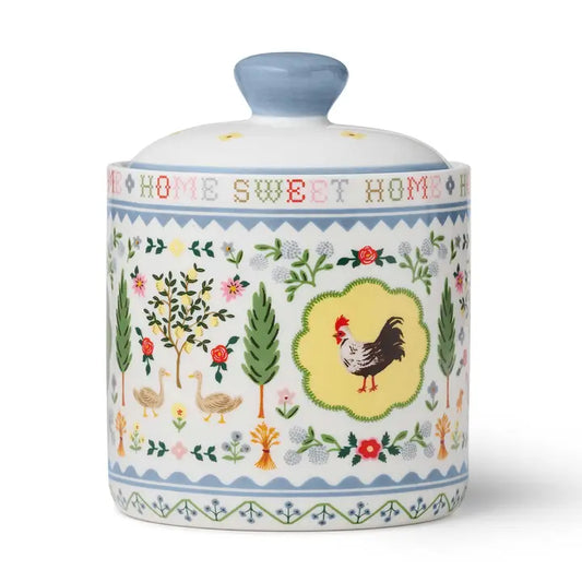 Rifle Paper Co Porcelain Canister - Home Sweet Home