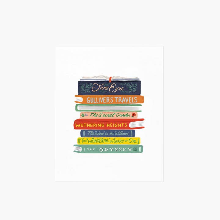 Rifle Paper Co 8x10 Art Print - Book Club