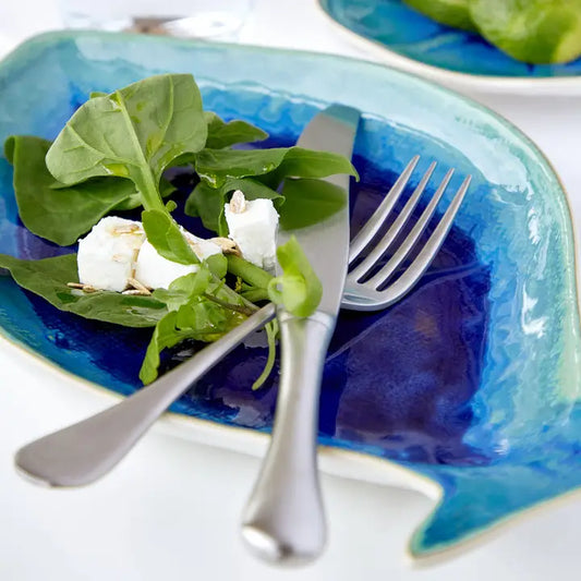 Dori Small Dourada Serving Platter - Atlantic Blue