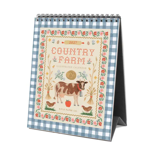 Rifle Paper Co 2027 Desk Calendar - Country Farm