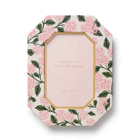 Rifle Paper Co 4x6 Paper Wrapped Picture Frame - Pink Hydrangea