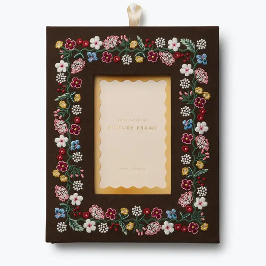 Rifle Paper Co 4x6 Embroidered Picture Frame - Portico