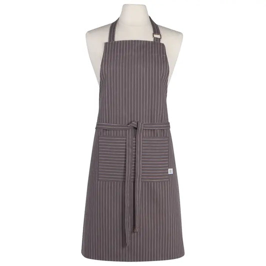 Chef Apron - Pinstripe Granite Grey