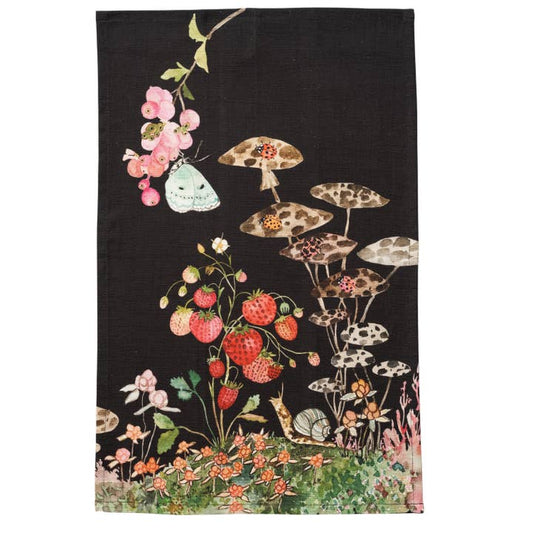 Snail in the Night Tea Towel