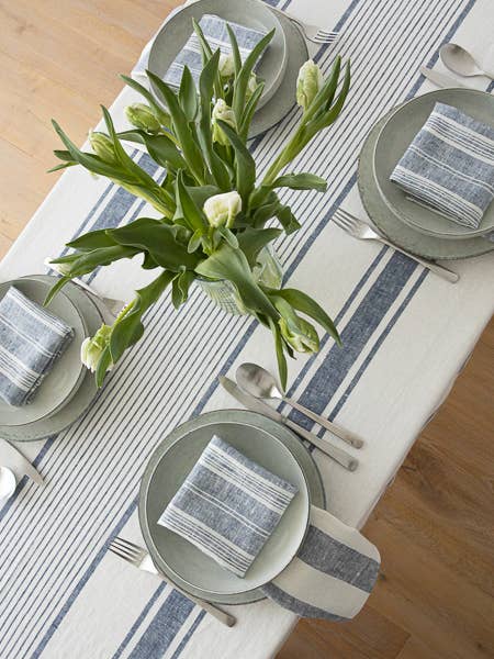 Tuscany Linen Tablecloth - Indigo