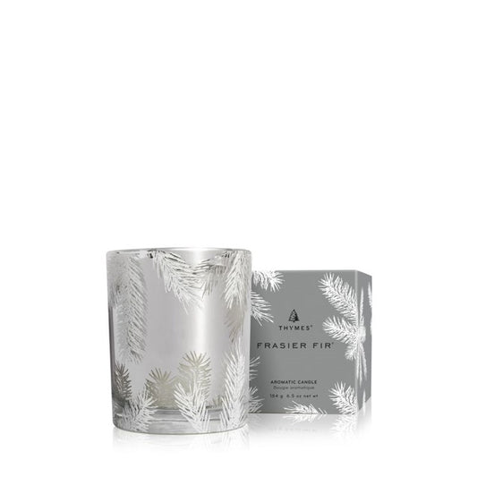 Frasier Fir Silver Poured Candle - 6.5 oz