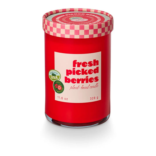 Farmers Market Glass Candle - Fresh Picked Berries