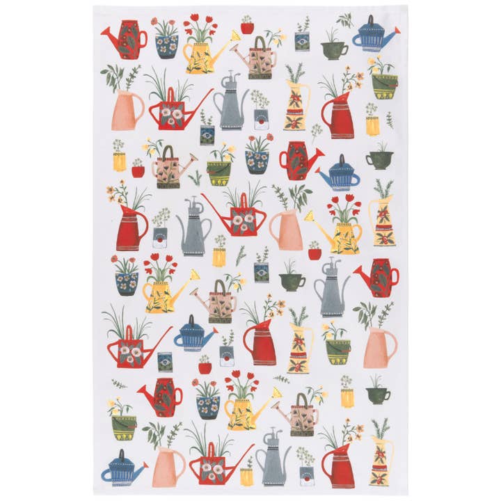 Watering Cans Tea Towel